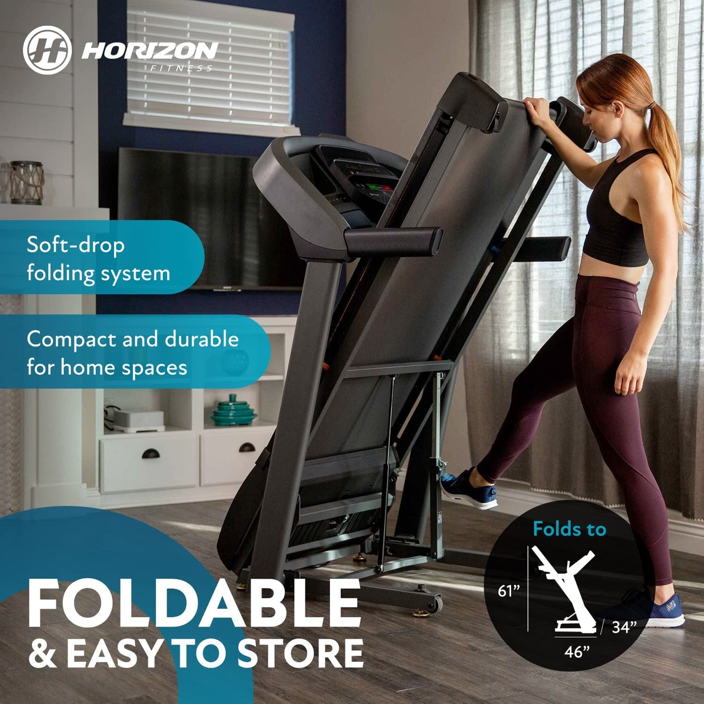 T101 Folding Treadmill with Incline for Running and Walking