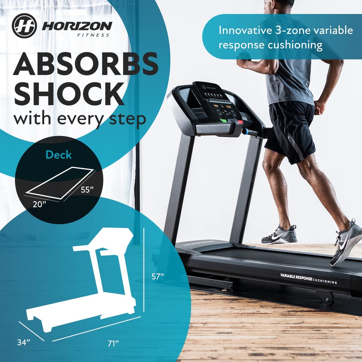 T101 Folding Treadmill with Incline for Running and Walking